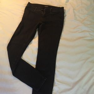 bebe soft skinny jeans - black